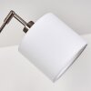 Alsen Bogenstehlampe Nickel-Matt, 5-flammig, Stoffschirm
