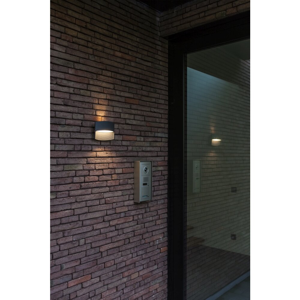 Lutec Lotus Außenwandleuchte LED Anthrazit, 1-flammig main product photo