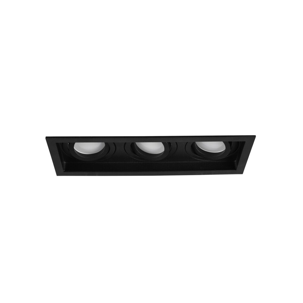 Trio Kenai Einbauleuchte LED Schwarz, 3-flammig main product photo