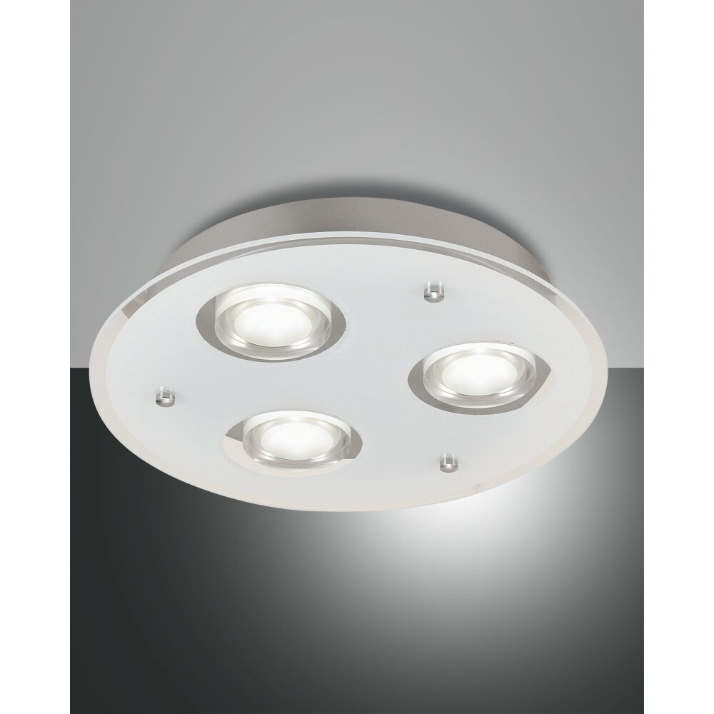 Fabas Luce Bali Deckenleuchte LED Silber, 3-flammig main product photo