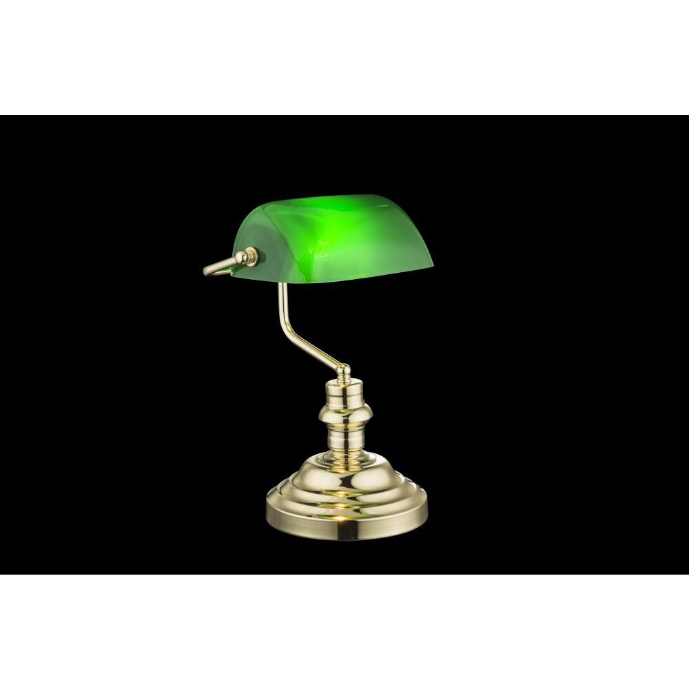 Globo ANTIQUE Tischleuchte Grün, 1-flammig main product photo