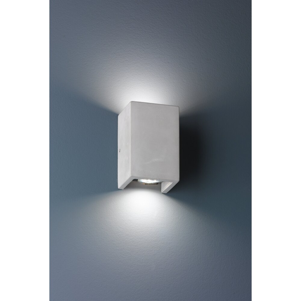 Trio Leuchten CUBE Wandleuchte Grau, 2-flammig main product photo