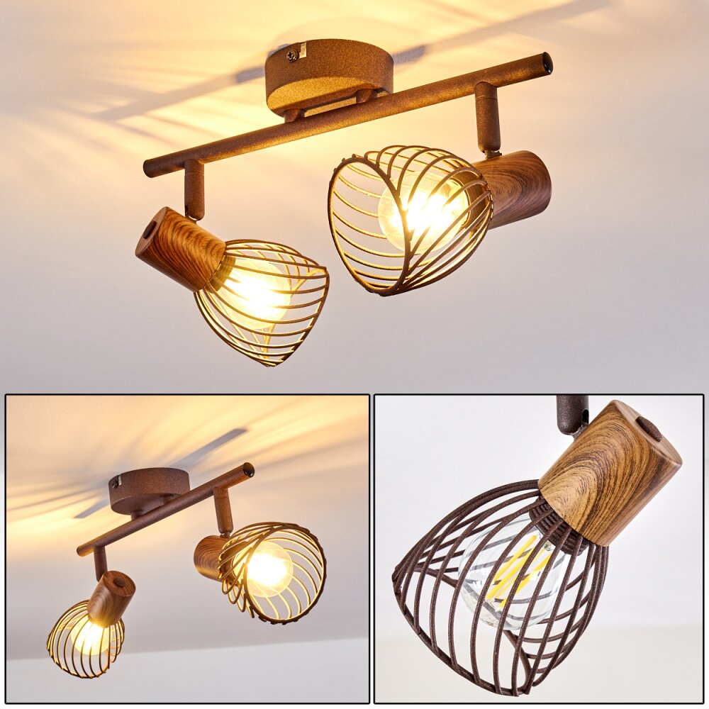 Arjen Deckenleuchte Rostfarben, 2-flammig main product photo