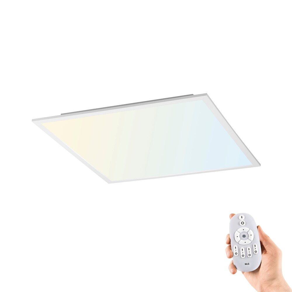 Leuchten Direkt FLAT Deckenpanel LED Weiß, 1-flammig, Fernbedienung main product photo