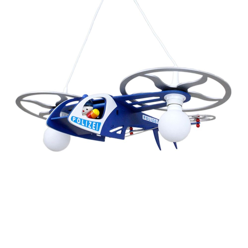 Elobra JOE Pendelleuchte Blau, Silber, 2-flammig main product photo
