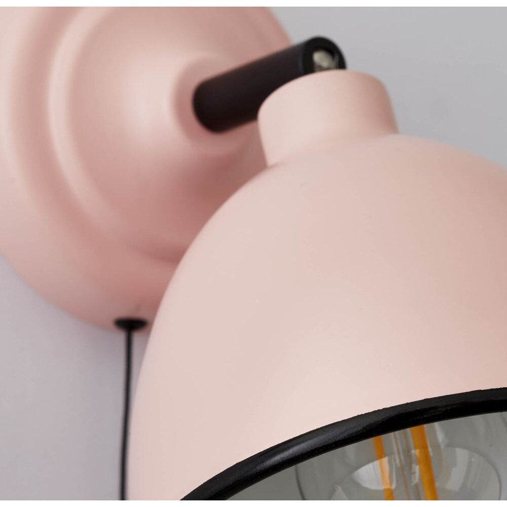 Brilliant Telio Wandleuchte Rosa, 1-flammig