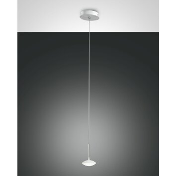 Fabas Luce Hale Pendelleuchte LED Weiß, 1-flammig