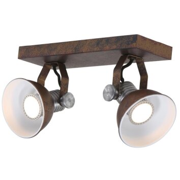Steinhauer BROOKLY Strahler LED Braun, 2-flammig Steinhauer BROOKLY Strahler LED Braun, 2-flammig