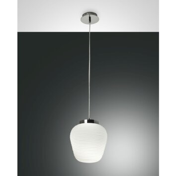 Fabas Luce Cora Pendelleuchten Chrom, 1-flammig Fabas Luce Cora Pendelleuchten Chrom, 1-flammig