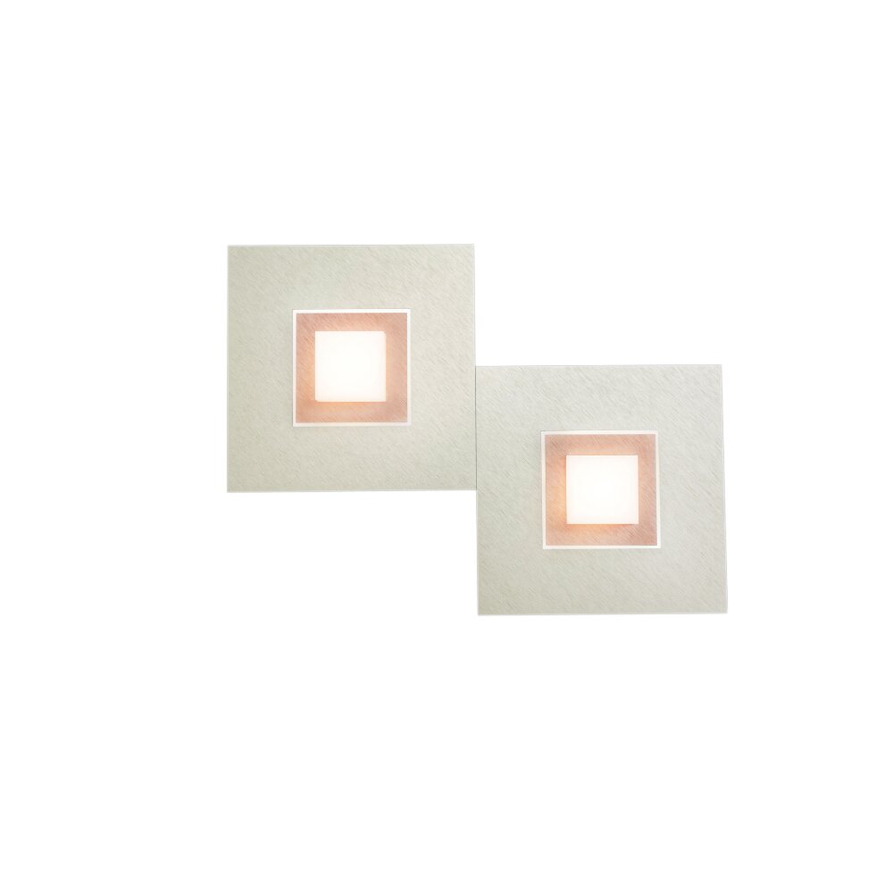 Grossmann KARREE Wandleuchte LED Kupferfarben, 2-flammig main product photo
