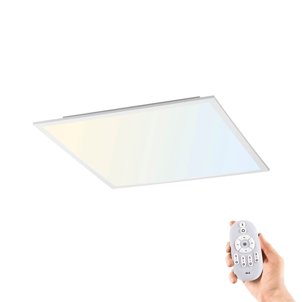 Leuchten Direkt FLAT Deckenpanel LED Weiß, 1-flammig, Fernbedienung main product photo