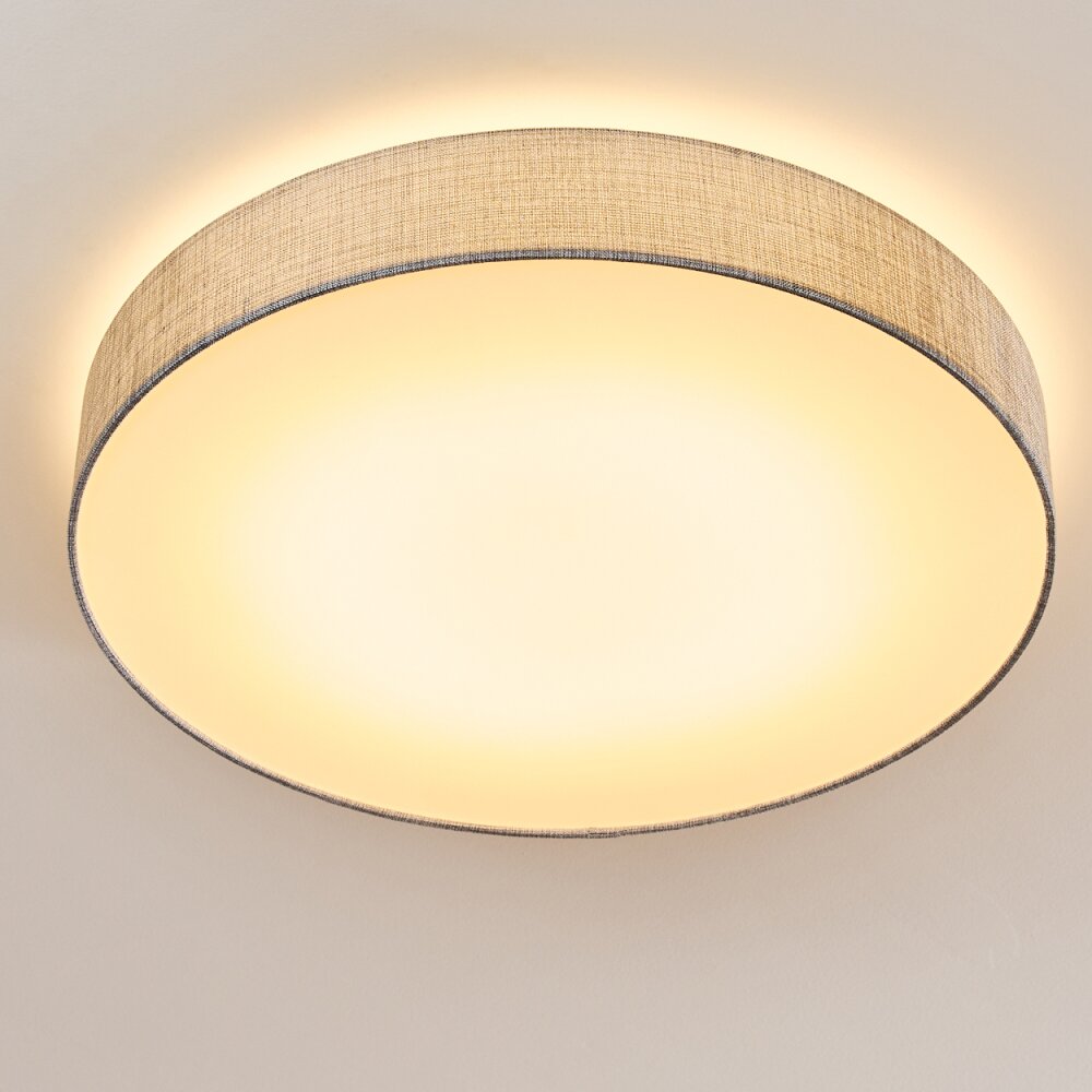 Tallaboa Deckenleuchte LED Silber, 1-flammig, Fernbedienung