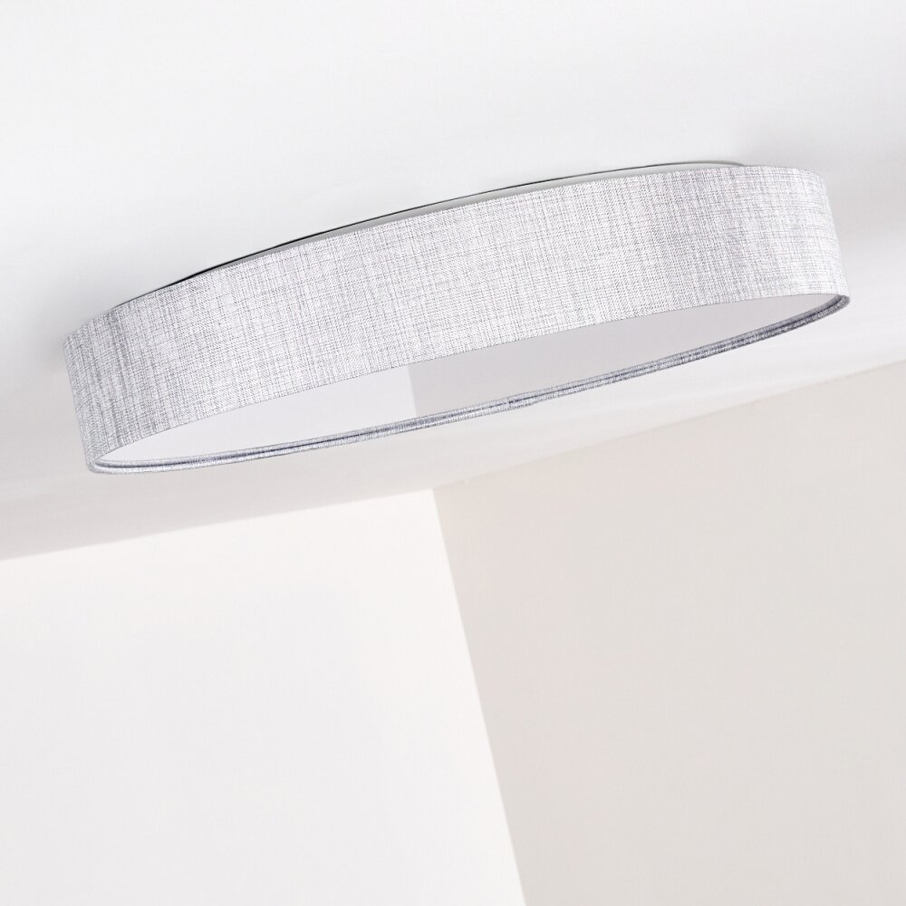 Tallaboa Deckenleuchte LED Silber, 1-flammig, Fernbedienung