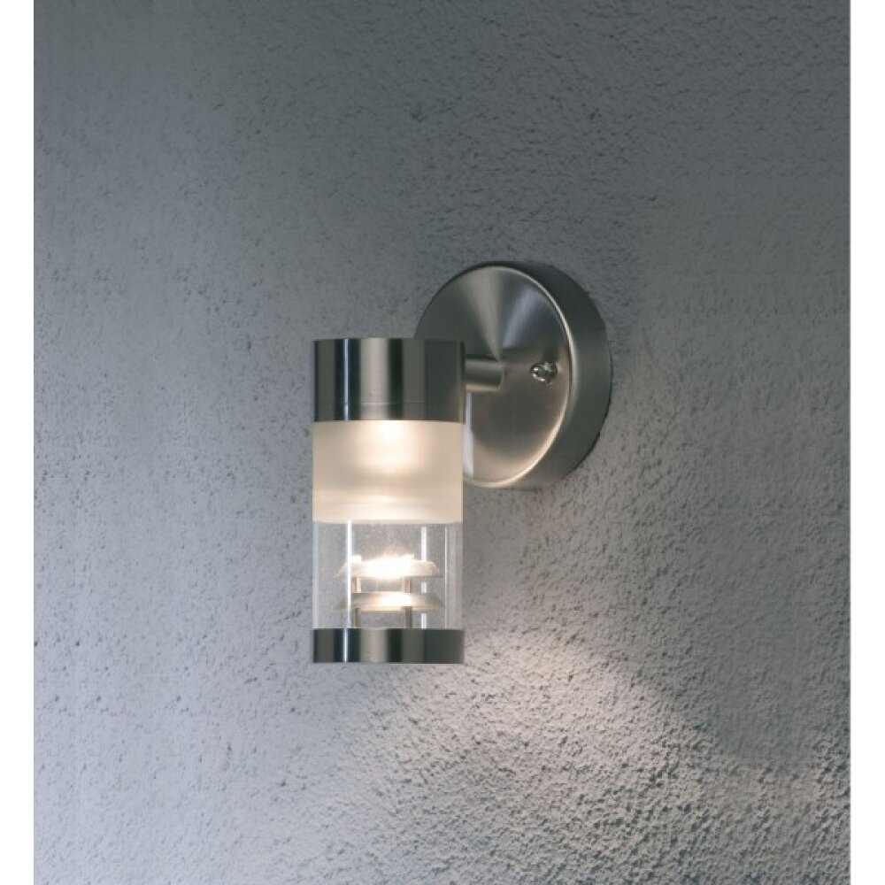 Konstsmide Bolzano Außenwandleuchte Edelstahl, 1-flammig main product photo