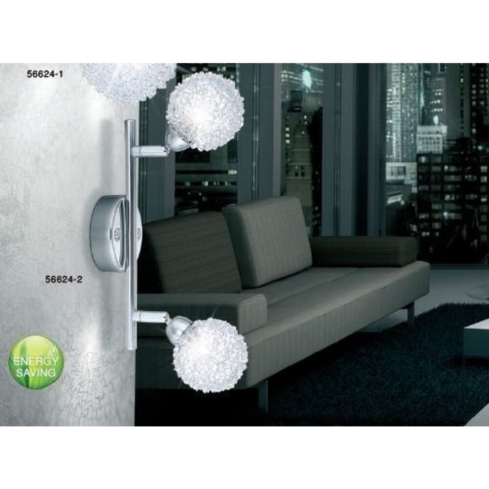 Globo ORINA Strahler Chrom, Weiß, 2-flammig main product photo