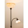 Wofi LACCHINO Deckenfluter Braun, Dunkelbraun, Rostfarben, 2-flammig