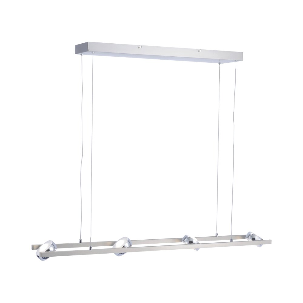 Leuchten Direkt Ls-OPTI Pendelleuchte LED Edelstahl, 8-flammig, Fernbedienung, Farbwechsler main product photo