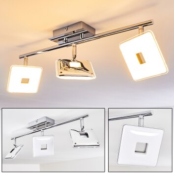 Vallorbe Deckenleuchte LED Chrom, 3-flammig Vallorbe Deckenleuchte LED Chrom, 3-flammig
