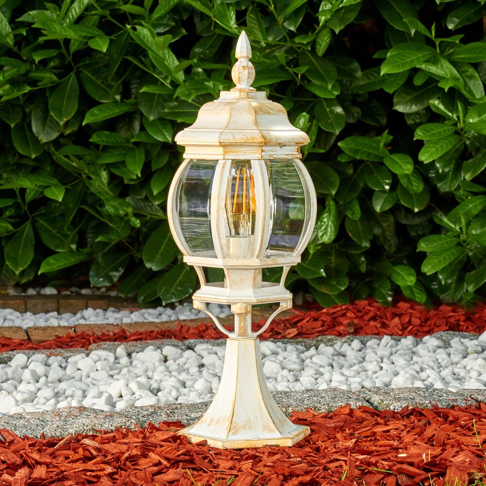 Lentua Sockelleuchte Gold, Weiß, 1-flammig