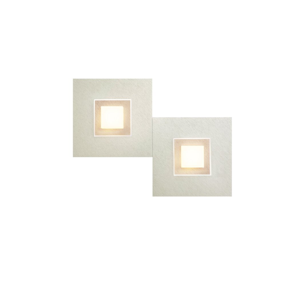 Grossmann KARREE Wandleuchte LED Champagnerfarben, 2-flammig main product photo