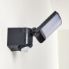Larvik Außenwandleuchte LED Anthrazit, 1-flammig, Bewegungsmelder