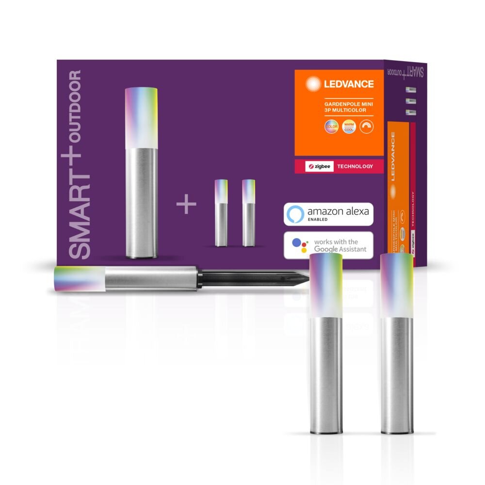 LEDVANCE SMART+ Wegeleuchte Set Grau, 3-flammig main product photo