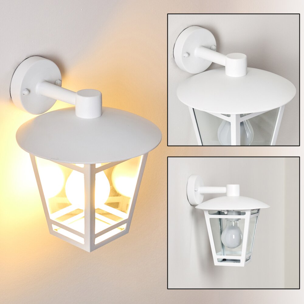 Siera Außenwandleuchte Weiß, 1-flammig main product photo