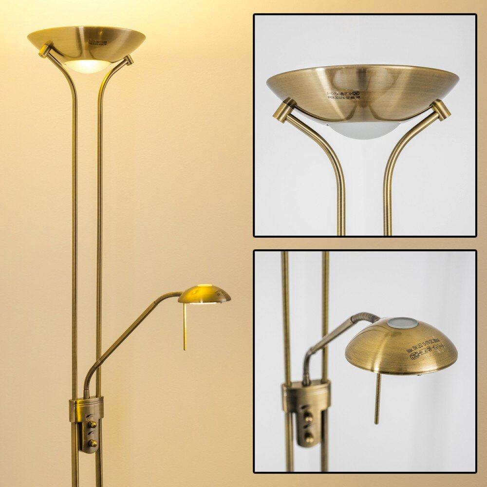 Rom Deckenfluter LED Altmessing, 2-flammig main product photo
