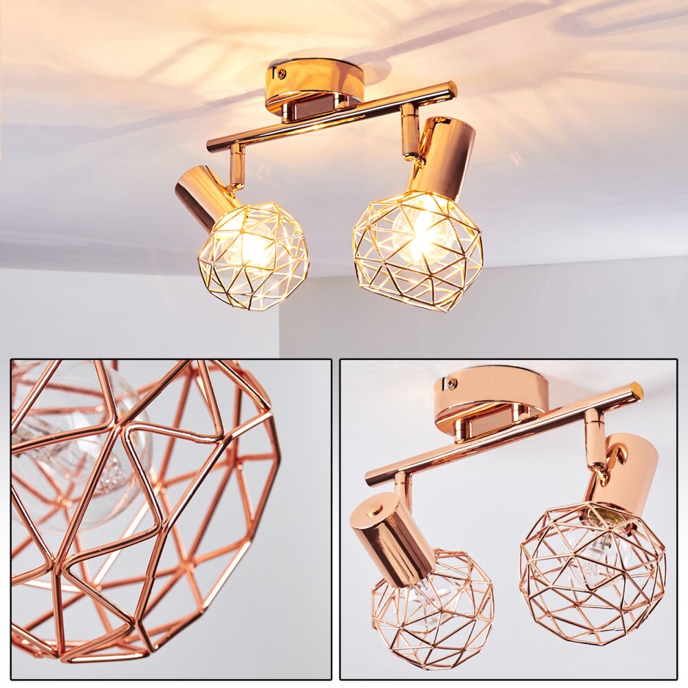 Palmira Deckenleuchte Kupferfarben, 2-flammig main product photo