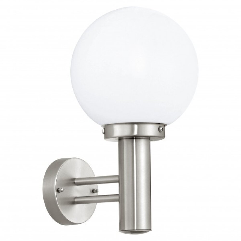 Eglo NISIA Wandleuchte Edelstahl, 1-flammig main product photo