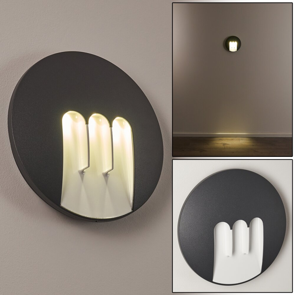 Silvso Außenwandleuchte LED Anthrazit, 3-flammig main product photo