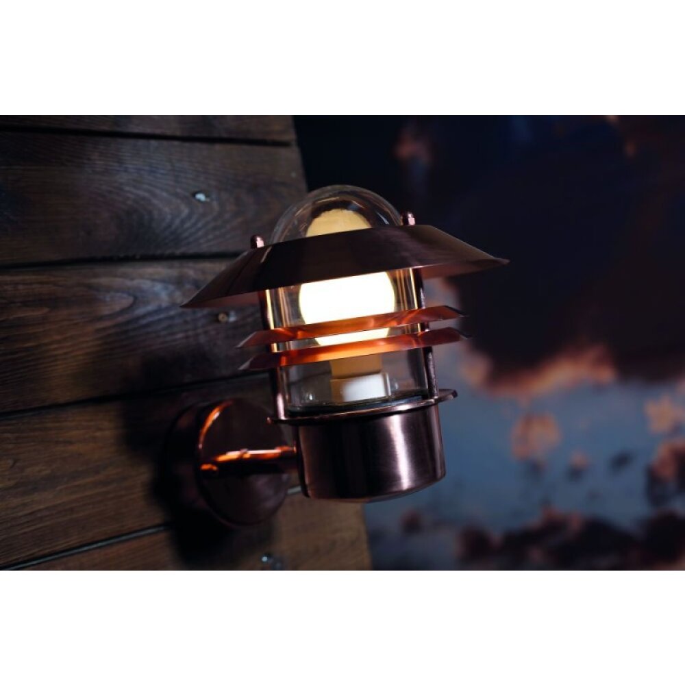Nordlux BLOKHUS Außenwandleuchte Kupferfarben, 1-flammig main product photo
