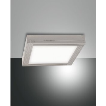 Fabas Luce Egon Deckenleuchte LED Nickel-Matt, 1-flammig Fabas Luce Egon Deckenleuchte LED Nickel-Matt, 1-flammig
