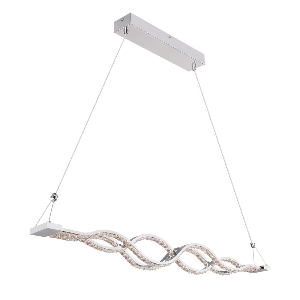 Globo PILLA Hängeleuchte LED Chrom, 1-flammig, Fernbedienung main product photo