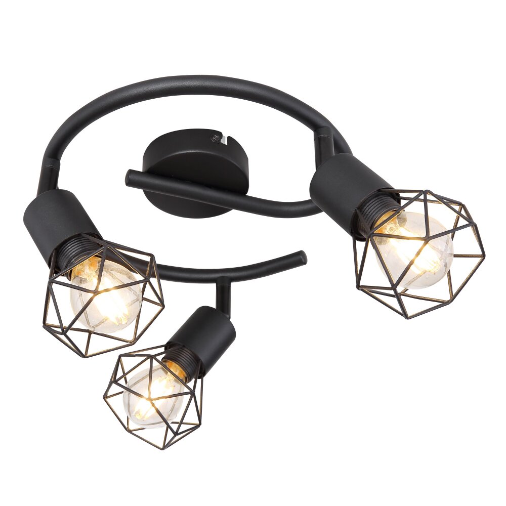 Globo Strahler XARA I Schwarz, 3-flammig main product photo
