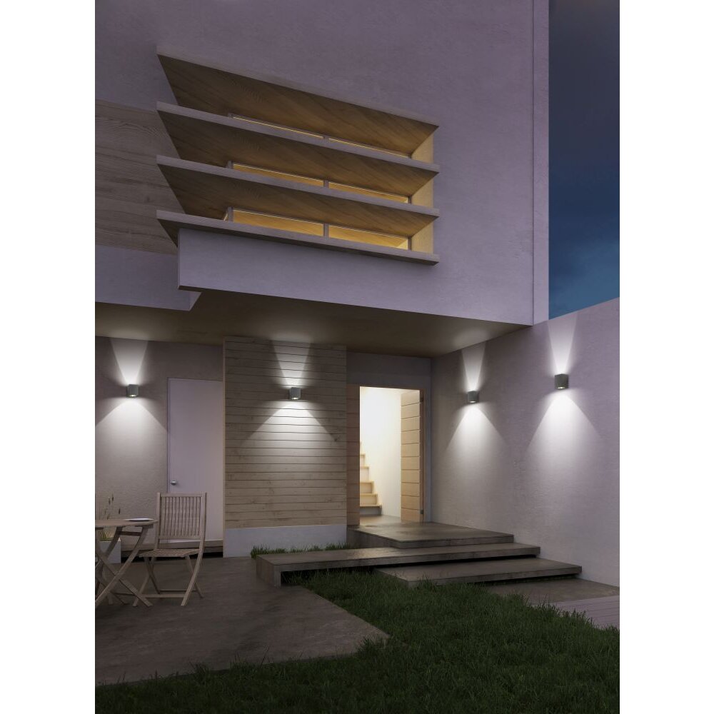 LCD Typ 5025 Wandleuchte LED Grau, 2-flammig main product photo