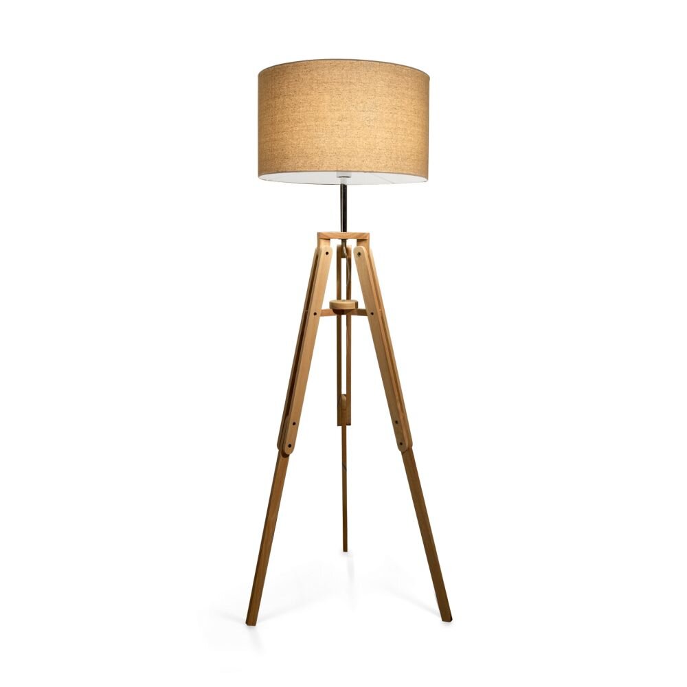 Ideal Lux KLIMT Stehleuchte Holz hell, 1-flammig main product photo