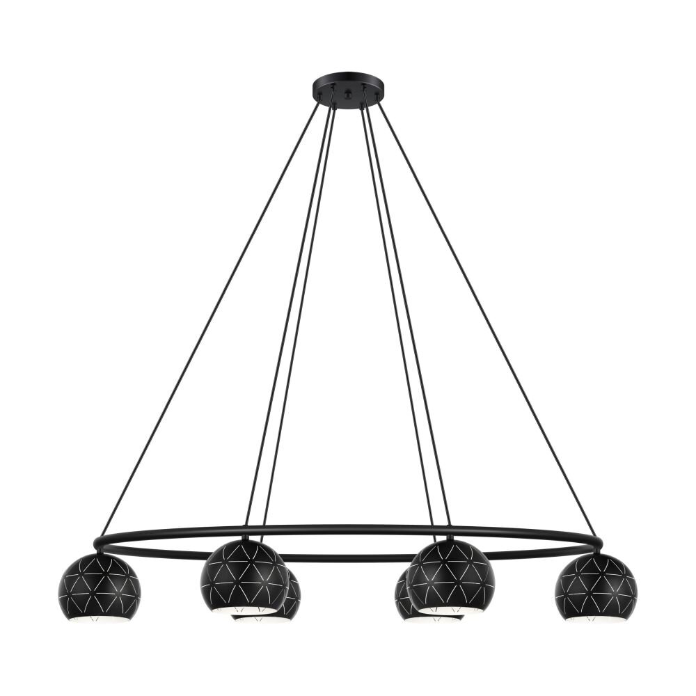 EGLO CANTALLOPS Hängeleuchte Schwarz, 6-flammig main product photo