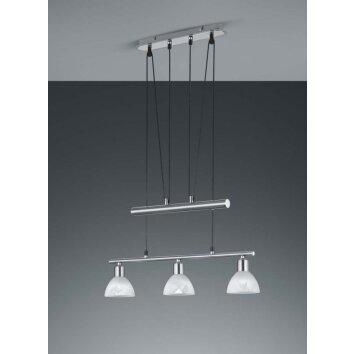 Trio Leuchten LEVISTO Pendelleuchte LED Nickel-Matt, 3-flammig