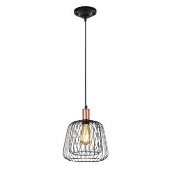 Trio Leuchten SANNA Pendelleuchte Kupferfarben, Schwarz, 1-flammig Trio Leuchten SANNA Pendelleuchte Kupferfarben, Schwarz, 1-flammig