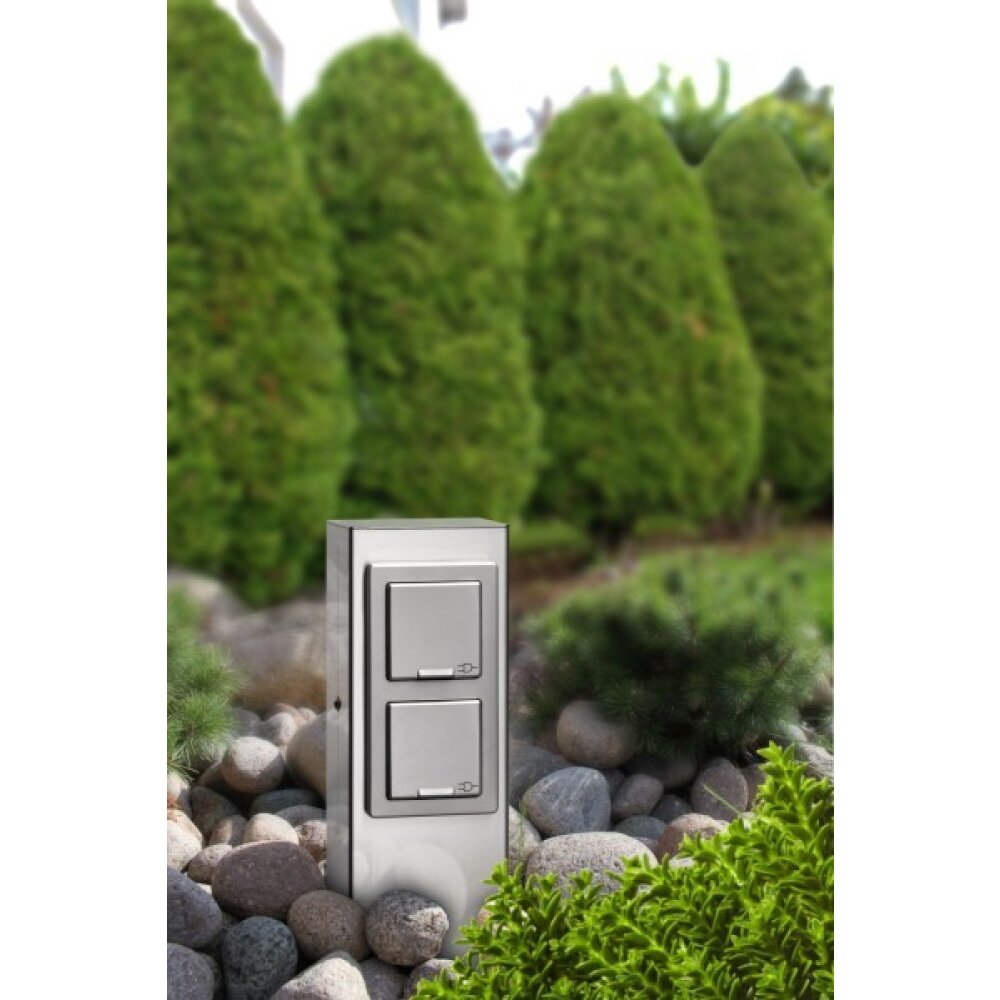 LCD Fellbach Steckdosensäule Edelstahl main product photo