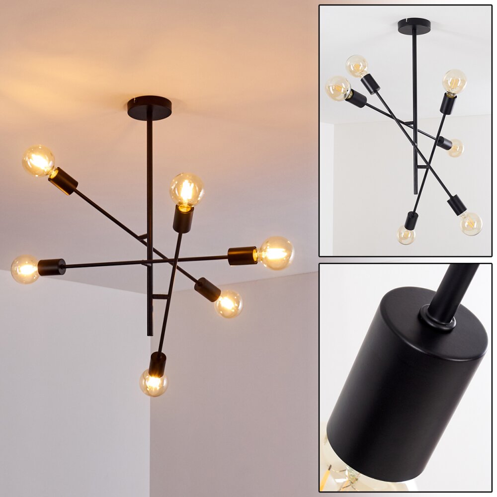 Bogno Deckenleuchte Schwarz, 6-flammig main product photo