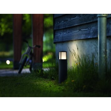 Philips Stock Sockelleuchten LED Anthrazit, 1-flammig