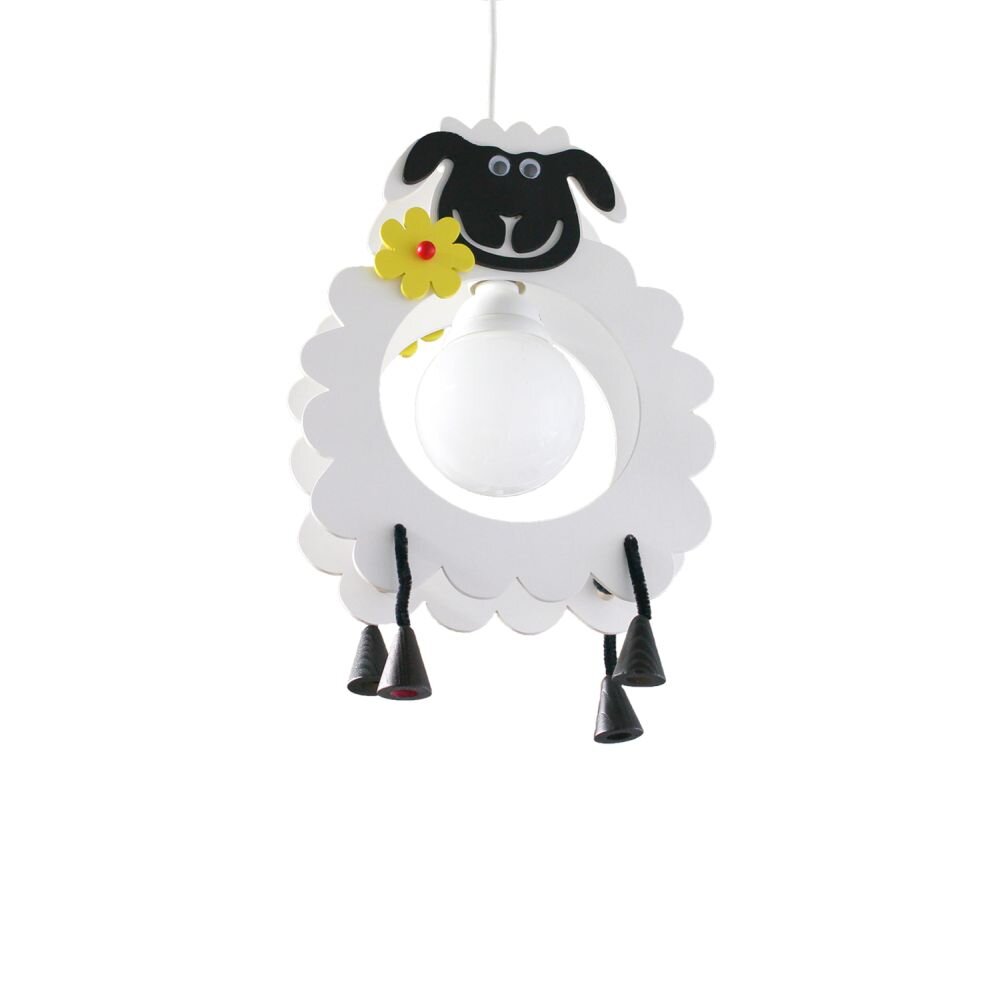 Elobra JOHN Pendelleuchte Schwarz, Weiß, 1-flammig main product photo