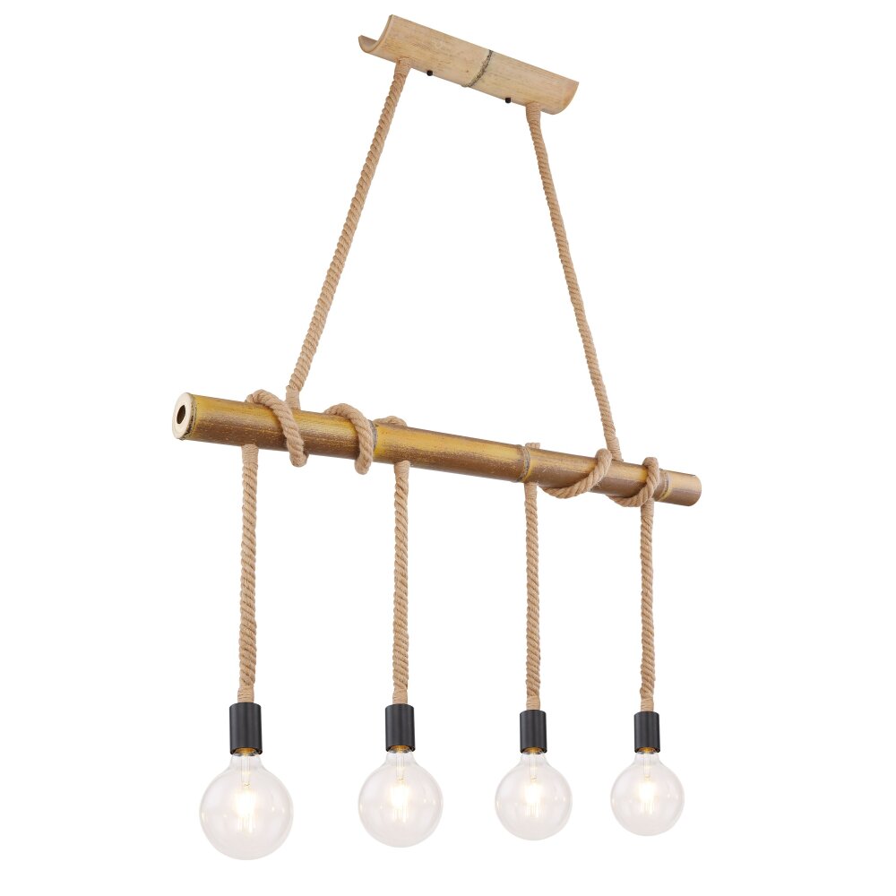Globo FRAGNO Hängeleuchte Braun, Schwarz, 4-flammig main product photo