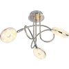 Globo LAILA Deckenleuchte LED Nickel-Matt, 3-flammig