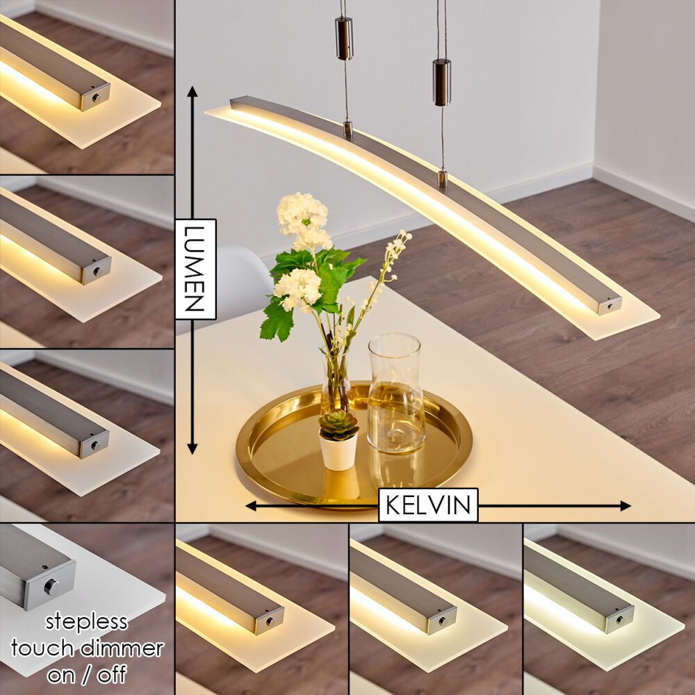 Delaware Pendelleuchte LED Silber, 1-flammig main product photo