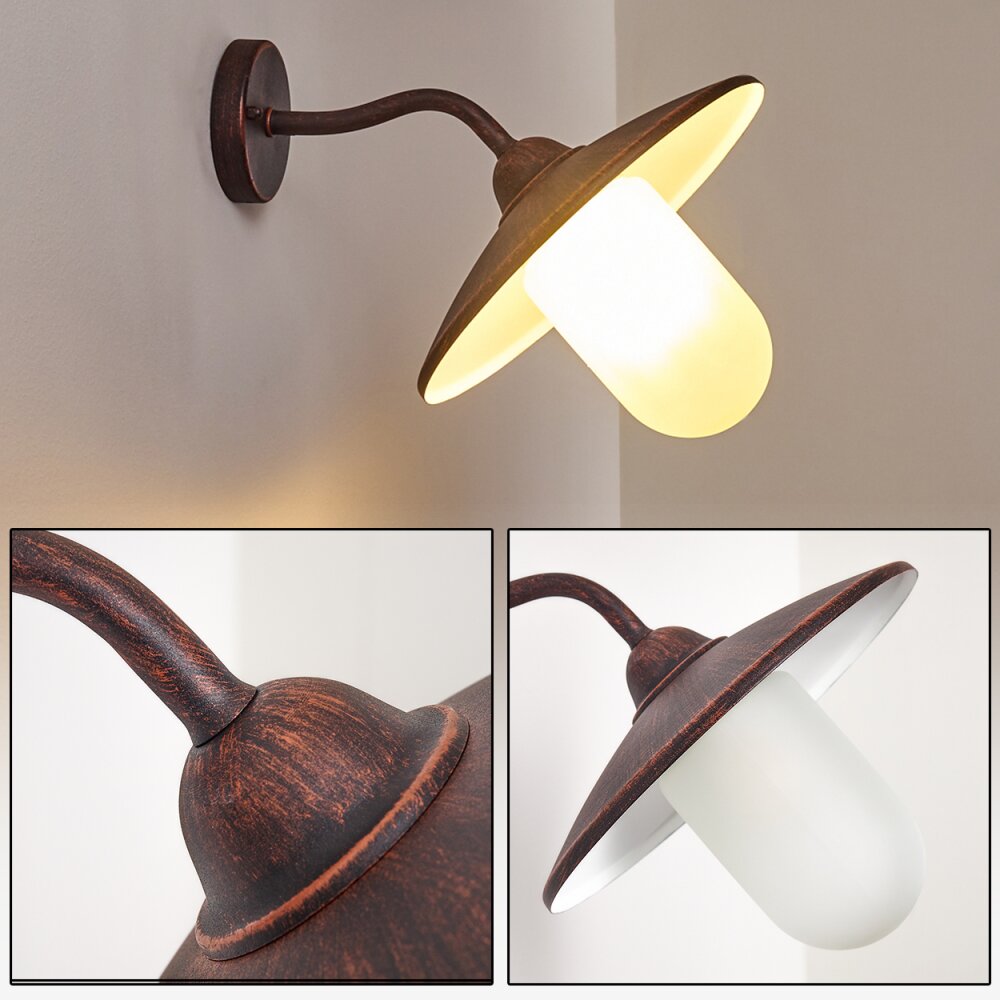 Surnu Außenwandleuchte Braun, Rostfarben, 1-flammig main product photo