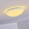 Brighton Deckenleuchte LED Weiß, 1-flammig, Fernbedienung, Farbwechsler