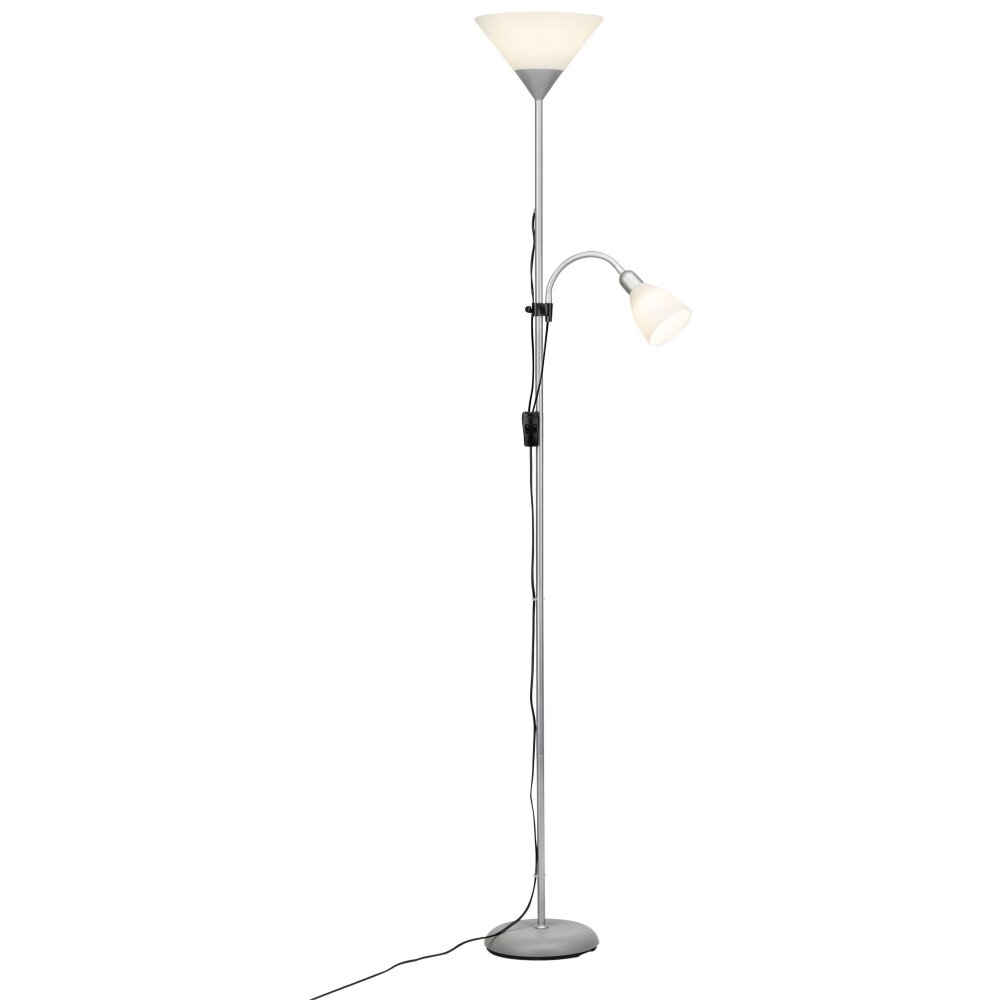 Brilliant Leuchten Spari Deckenfluter LED Silber, 1-flammig main product photo